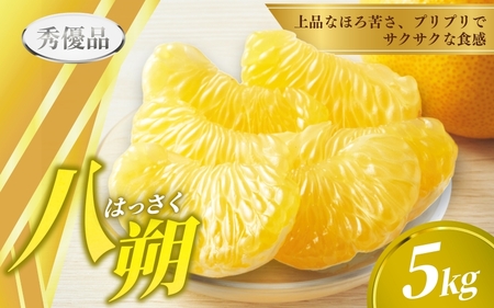 【先行予約】 秀優品 八朔 5kg 【M～３Lサイズ混合】【2027年2月上旬から2027年4月中旬頃に順次発送】＜味好農園＞/ はっさく 八朔 ハッサク 柑橘 果物 フルーツ  みかん 美味しい ジ