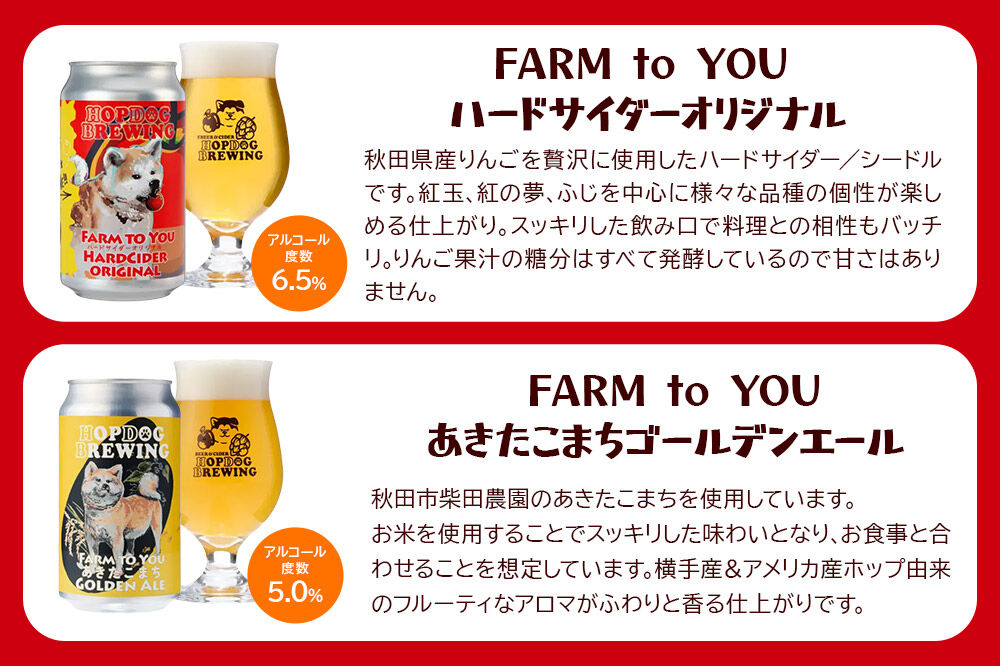 《定期便12ヶ月》【できたて直送！】HOPDOG BREWING 秋田の素材を活かしたクラフトビール・ハードサイダー  毎月24本セット クラフトビール 飲み比べ ホップドッグブルーイング [HOPD