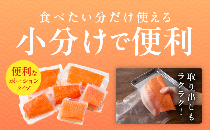 サーモン 定期便 1kg×全2回【ポーション 訳あり サイズ不揃い 刺身 海鮮丼 さーもん サラダ カルパッチョ 鮭 さけ シャケ しゃけ 人気 小分け 冷凍 家計応援】