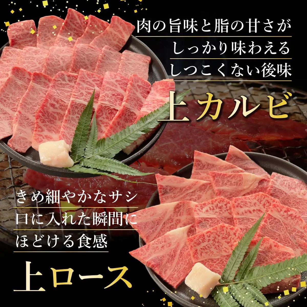 贅沢な焼肉食べ比べセット 合計600g 焼肉タレ100ml