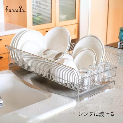 ふるさと納税 三条市 hanauta 水切りラック縦置きロングワイド カゴ&トレイ SR ステンレス 【041S019】 |  | 02