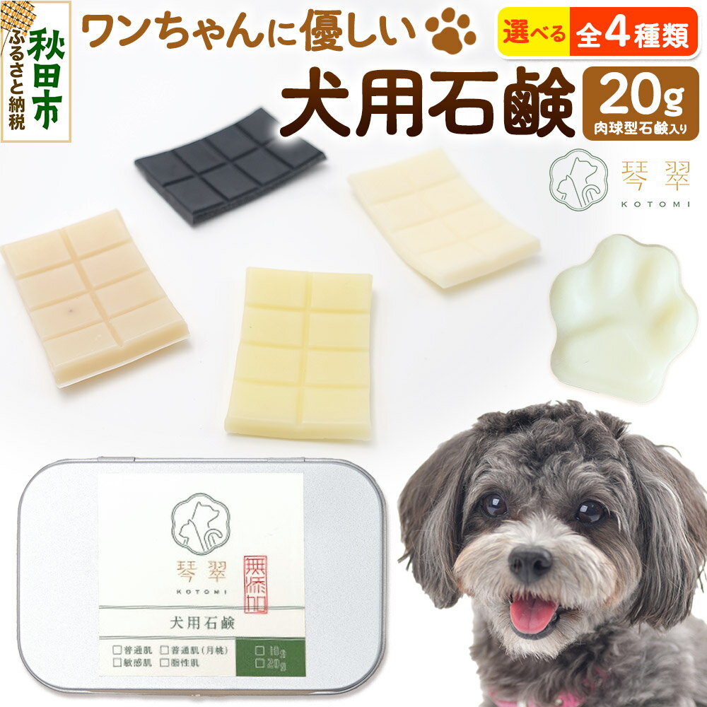 【ふるさと納税】ルベール の 犬用石鹸【石鹸の種類が選べる】 20g 肉球型石鹸入り クロネコゆうパケット