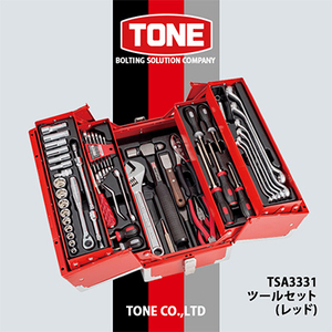 TONE　TSA3331ツールセット(レッド)【1392945】