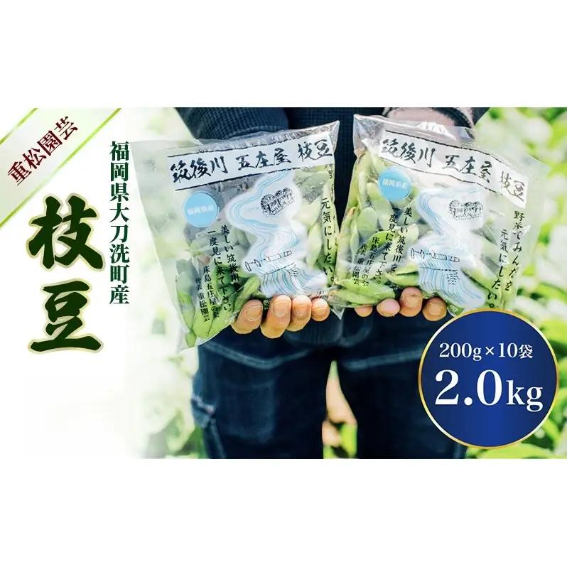 枝豆 焼き枝豆 福岡県産 枝豆【2kg(200g×10袋)】