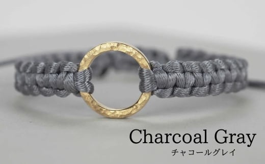 Bracelet -The SUN- Charcoal Gray ゴールド ブレスレット 母の日 ギフト プレゼント 【チャコールグレー】