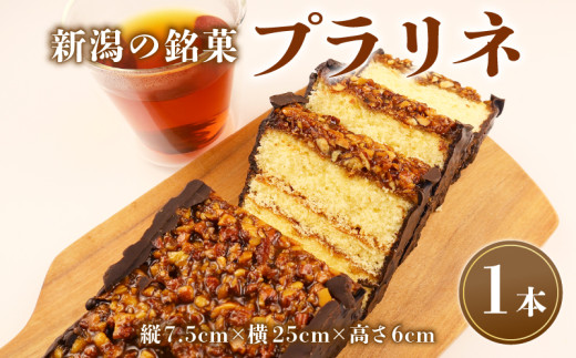 【日時指定可】プラリネ 1本 ケーキ チョコレート チョコプラリネ チョコ アーモンド ケーキ デザート キャラメリゼ 新潟 バレンタイン ホワイトデー 贈答 熨斗 お茶請け お茶菓子 お土産 洋菓子 特産品 名物 お取り寄せ ギフト やまの辺 新潟県 新発田市 yamanobe010_01
