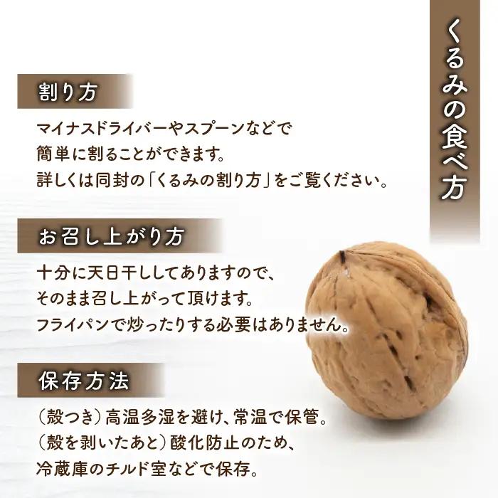 長野県産 殻つきくるみ約1.4kg（2026年収穫分）｜JA信州うえだ東部地区営農課 ※2026年11月下旬以降発送 胡桃 信濃くるみ ナッツ 家庭用 自宅用 おつまみ おやつ 無塩 無油 国産 信州