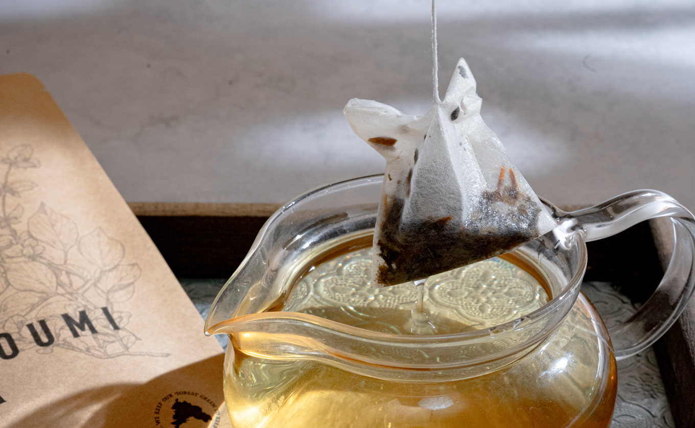広葉樹のお茶 里海茶 ブレンド 4袋 28パック入り カフェインフリー ハマゴウティー お茶 ティー ティーパック 自然栽培 野草茶 ボタニカルティー 飲料 高知県 大月町