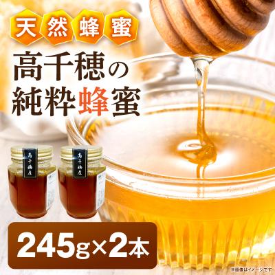 ふるさと納税 高千穂町 日本みつばち 高千穂の純粋蜂蜜 245g×2本