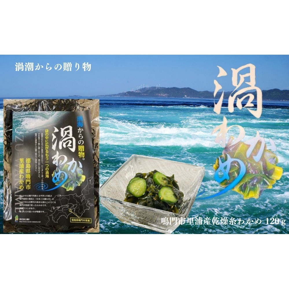 鳴門市里浦産乾燥糸わかめ　120ｇ