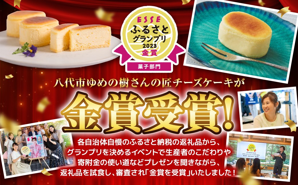 匠チーズケーキ５個入り ケーキ スイーツ 洋菓子 菓子 ゆめの樹 チーズケーキ 半熟チーズケーキ おやつ 洋菓子 焼き菓子 個包装 贈答 ギフト プレゼント 記念日 誕生日 お祝い 贈り物 熊本県 八代市 国産