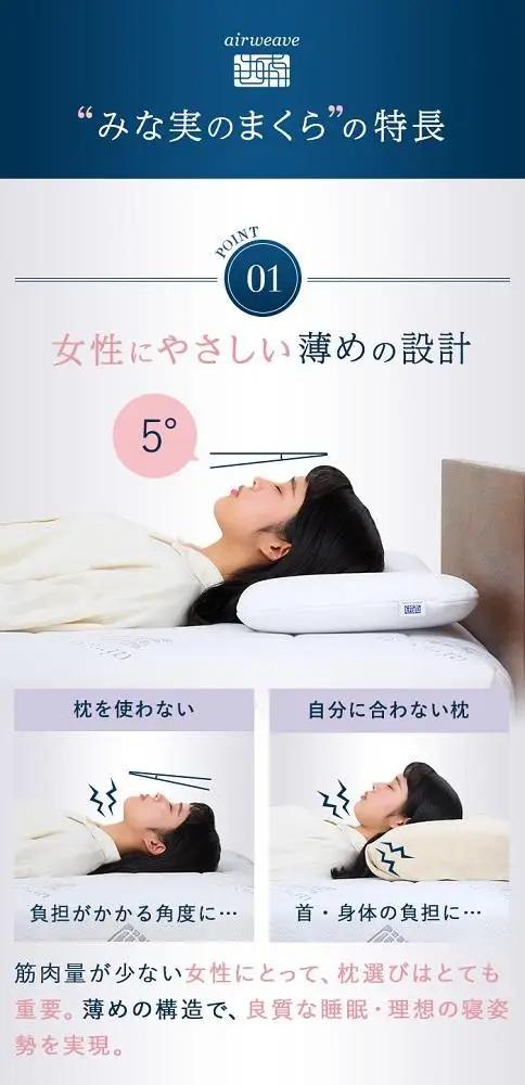 枕 エアウィーヴ ピロースリム みな実のまくら エアウィーヴ