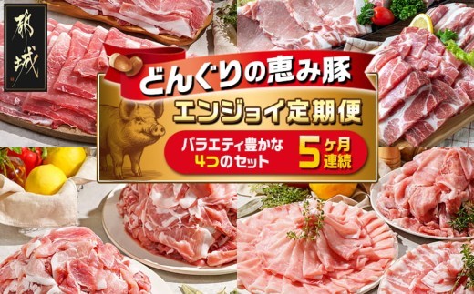 
                  「どんぐりの恵み豚」エンジョイ定期便(5ヶ月)_T40(5)-1102_(都城市) 万能スライスセット キャンプ飯セット こま切れセット しゃぶしゃぶセットなど 毎月お届け 小分け 豚肉セット 冷凍 いろんな部位 都城市 豚肉 ロース バラ モモ ウデ スライス スペアリブ 切り落とし ステーキ しゃぶしゃぶ
                