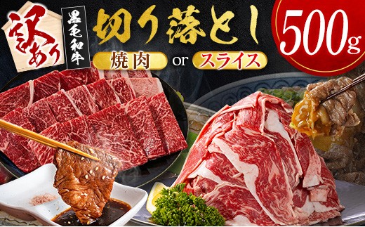 ＜2026年9月お届け＞［訳あり］宮崎県産 黒毛和牛 切り落とし（スライス）計500g 国産 牛肉【A351-S-09】