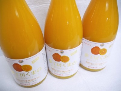 「糖度14度以上【不知火（しらぬい）ストレートジュース】720ml×12本　段ボール箱