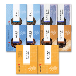 O107 小倉屋山本 えびすめ 昆布佃煮セット【佃煮 つくだ煮 詰め合わせ ご飯のお供 塩ふき 椎茸 昆布 お取り寄せ 日本料理 保存食 大阪府 八尾】 