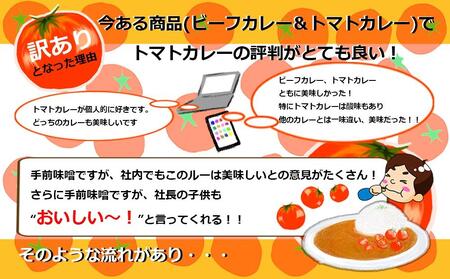 とまとたっぷり カレー（160g×7袋）| 訳あり レトルト トマト カレー  ふるさと清見21 DC021