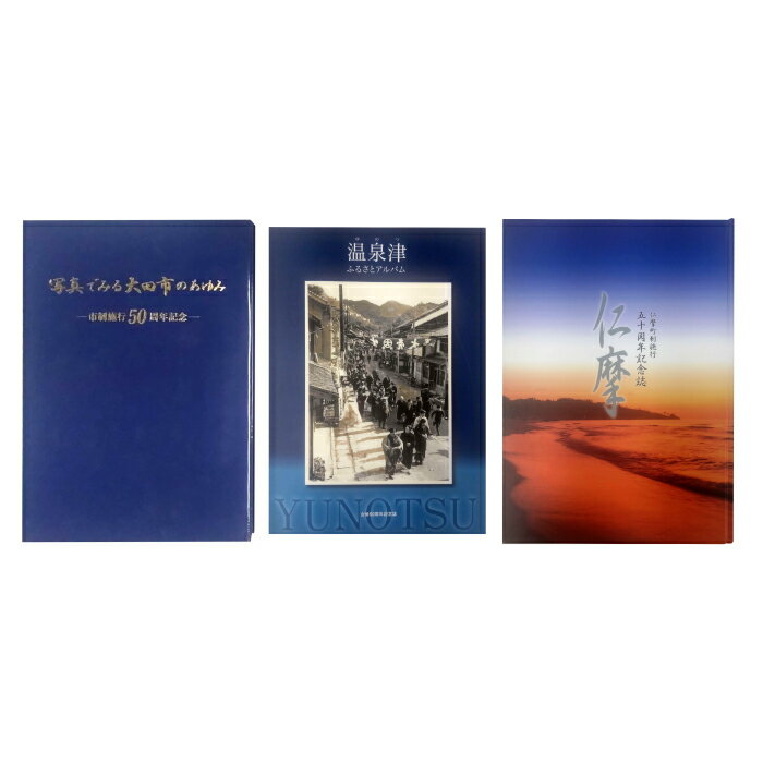 【ふるさと納税】旧大田市・旧温泉津町・旧仁摩町記念誌セット 本 書籍 世界遺産 石見銀山 歴史 遺跡 シリーズ 3冊 調査研究 歴史書 解説書 資料 写真 島根県 大田市 温泉津町