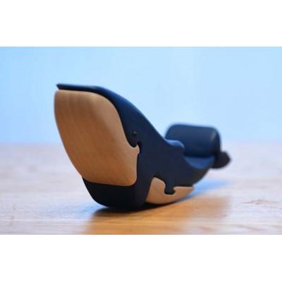 ふるさと納税 河内長野市 ブルーホエール(シロナガスクジラ)子供　知育玩具 木製パズル |  | 02