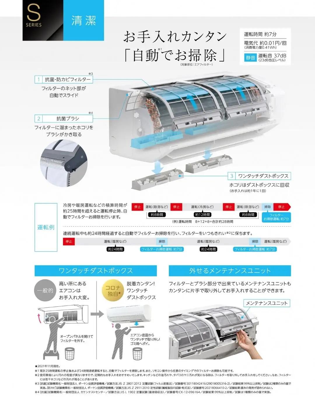 [コロナ] セパレートエアコン 本体のみ(工事別) 10畳用 エアコン 単相100V リララSシリーズ CSH-S28AR-A クーラー 冷房暖房 家電