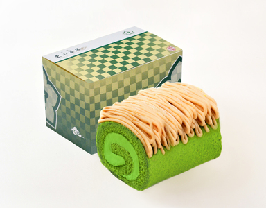 【京都東山茶寮】宇治抹茶と栗のモンブランロールケーキ 抹茶スイーツ 洋菓子 