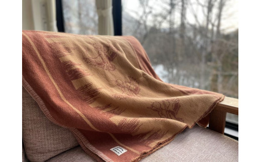 【G0649】赤外線を吸収して温かくなる難燃ボアの焚火カモ柄ブランケット　Sサイズ：配送情報備考　ブリティッシュアーミー
