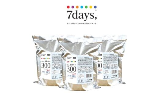 【7days, バケツウェット】【詰替用3個(300枚入)】アルコール 大容量 災害 備蓄 ローリングストック 防災グッズ 備蓄用 日用品 消耗品 ウェットティッシュ ウェットシート 人気日用品 まと