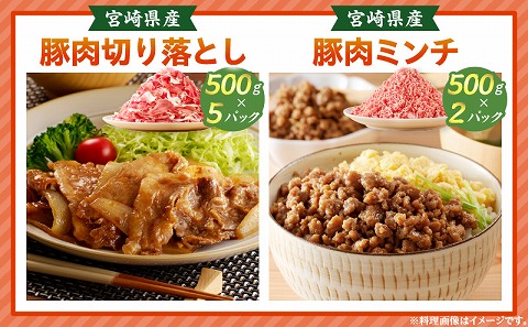 宮崎県産豚肉バラエティセット5kg