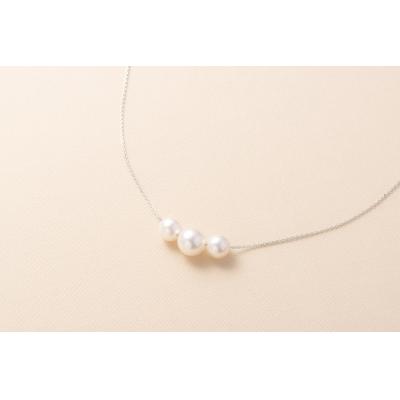 ふるさと納税 西予市 <明浜産真珠ペンダント・トロア(ホワイト)>　パール　ジュエリー　アクセサリー　ネックレス　西予市 |  | 02