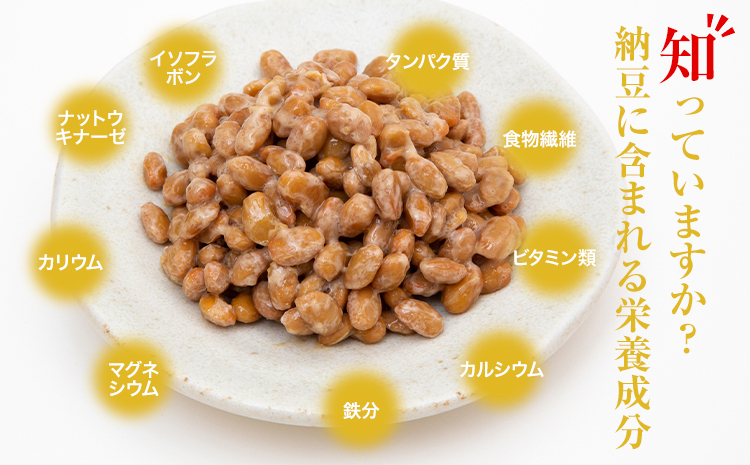 納豆 茨城名産 生板納豆 有機大豆 セット 6個 有限会社秋山食品《90日以内に出荷予定(土日祝除く)》茨城県 河内町 有機 納豆 茨城県産 茨城 ナットウキナーゼ たれ---kawachhi_aky