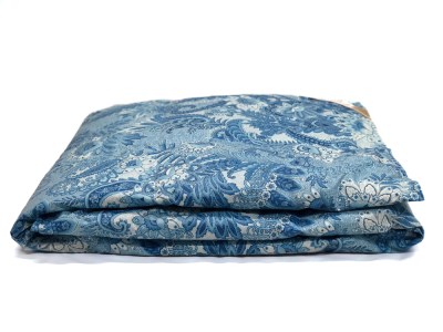 ホワイトダックダウン85%入り 洗える羽毛肌掛けふとん シングルサイズ(約150×210cm) ブルー色 FNU011 [1351]