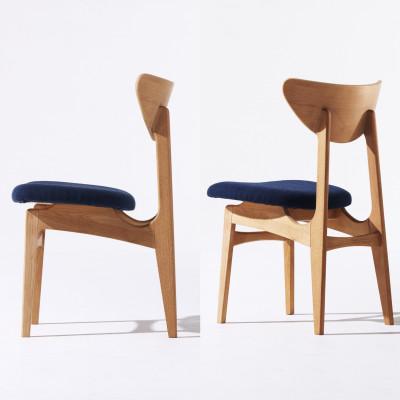 ふるさと納税 富田林市 Karl Dining Chair ヘリンボーン ネイビー ナチュラルフレーム【SWOF】 |  | 03