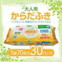 【ふるさと納税】LD-212 大人用 からだふき（70枚）×30パック 日用品