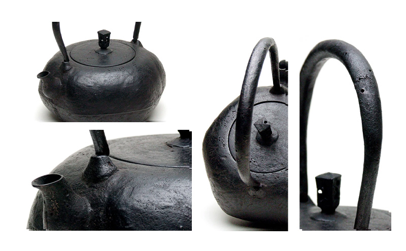 【南部鉄器】亀甲形鉄瓶(きっこうがたてつびん) 仁左衛門釜 1.4L 鉄瓶 やかん 急須 伝統工芸品 最高級品 お祝い プレゼント 観賞用 岩手県 盛岡市 御釜屋 鉄分 健康増進 鉄分摂取 お茶 美味