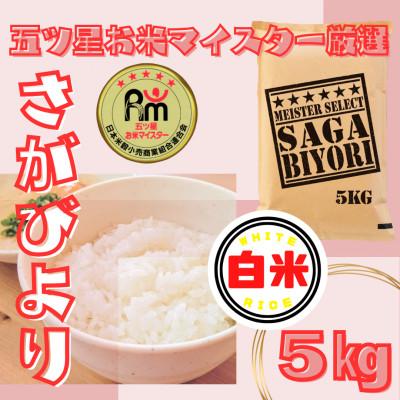 ふるさと納税 江北町 令和6年産さがびより白米5kg(五つ星お米マイスター厳選!) | 