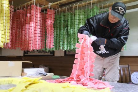 【先行受付】能登志賀かきもち 5袋入1箱 [能登志賀かきもち 石川県 志賀町 AV4109] お菓子 菓子 和菓子 かき餅 柿餅 手づくり