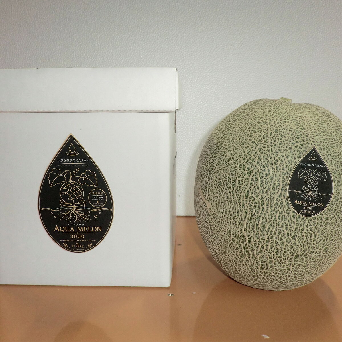【ふるさと納税】[数量限定] 特大アクアメロン3000 青肉メロン (1玉) 糖度14度以上｜青森県産 青森 つがる ブランド 特産品 メロン めろん 水耕栽培 フルーツ 果物 青森県 夏 ギフト 贈答 特大 青肉 ふるさと納税 [1058]