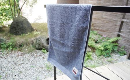 CottonW フェイスタオル 同色5枚セット（ ブルー / グレー / ブラウン / レッドブラウン ）【 タオルセット 京都 綾部 吸水力抜群 日本製 綿100% お土産 プレゼント 贈り物 贈答