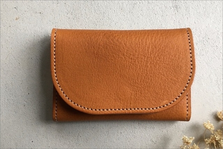栃木レザー カードケース 牛革カード入れ キャメル