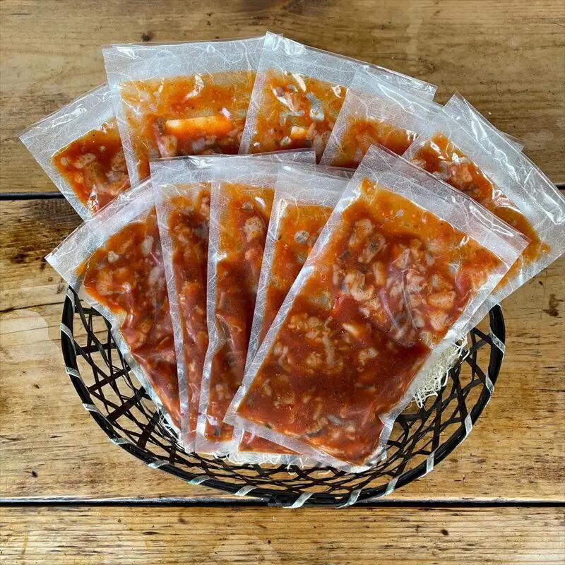 たこ七味 10パック【たこ 珍味 おつまみ キムチ 惣菜 海鮮 いかの塩辛 珍味 お取り寄せ 御中元 お中元 お歳暮 父の日 母の日 贈り物 日本酒 焼酎 たこ】【神奈川県小田原市早川】