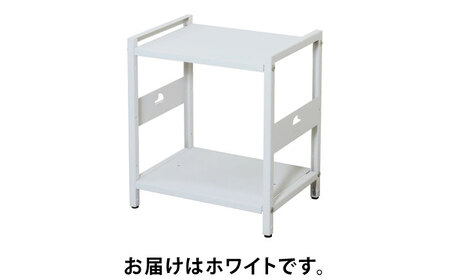 M.O.L アイアンシェルフ 2段 幅42cm×奥行30cm ホワイト MOL-XS422(WT) [VBZ033]家具 棚 組み立て インテリア