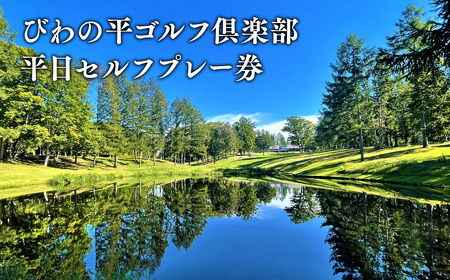 平日 びわの平ゴルフ倶楽部 プレー券[hi-0018-002]