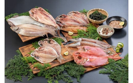 超ひものセット【惣菜 魚 干物 ひもの お取り寄せ 御中元 お中元 お歳暮 父の日 母の日 贈り物 家庭用 自宅用 贈答品 贈答用 ギフト 定番 朝食 朝ごはん あじ いぼ鯛 かます かれい ホッケ 