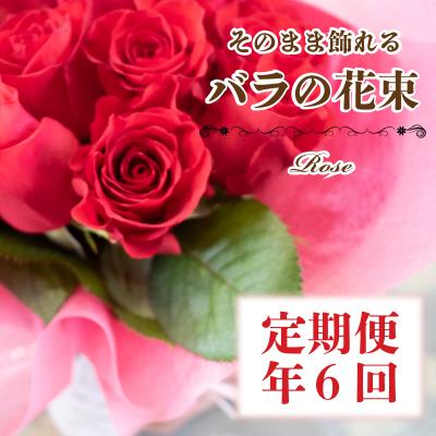 ふるさと納税 下関市 バラの花束定期便 年6回 奇数月 バラ 花束 誕生日 記念日 ギフト下関 山口 JI003-B