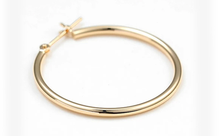 K18 フープピアス　1.5×25　111640 SWAE041