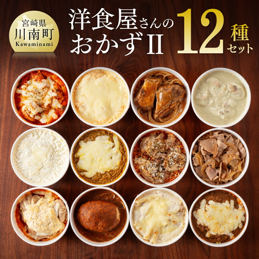 【ふるさと納税】※レビューキャンペーン※ まちの洋食屋さんのおかずセカンド 12種セット - ハンバーグ ポークジンジャー やわらかなんこつ チキンのグリーンカレー ドリア マカロニグラタン おかず 送料無料 C01201