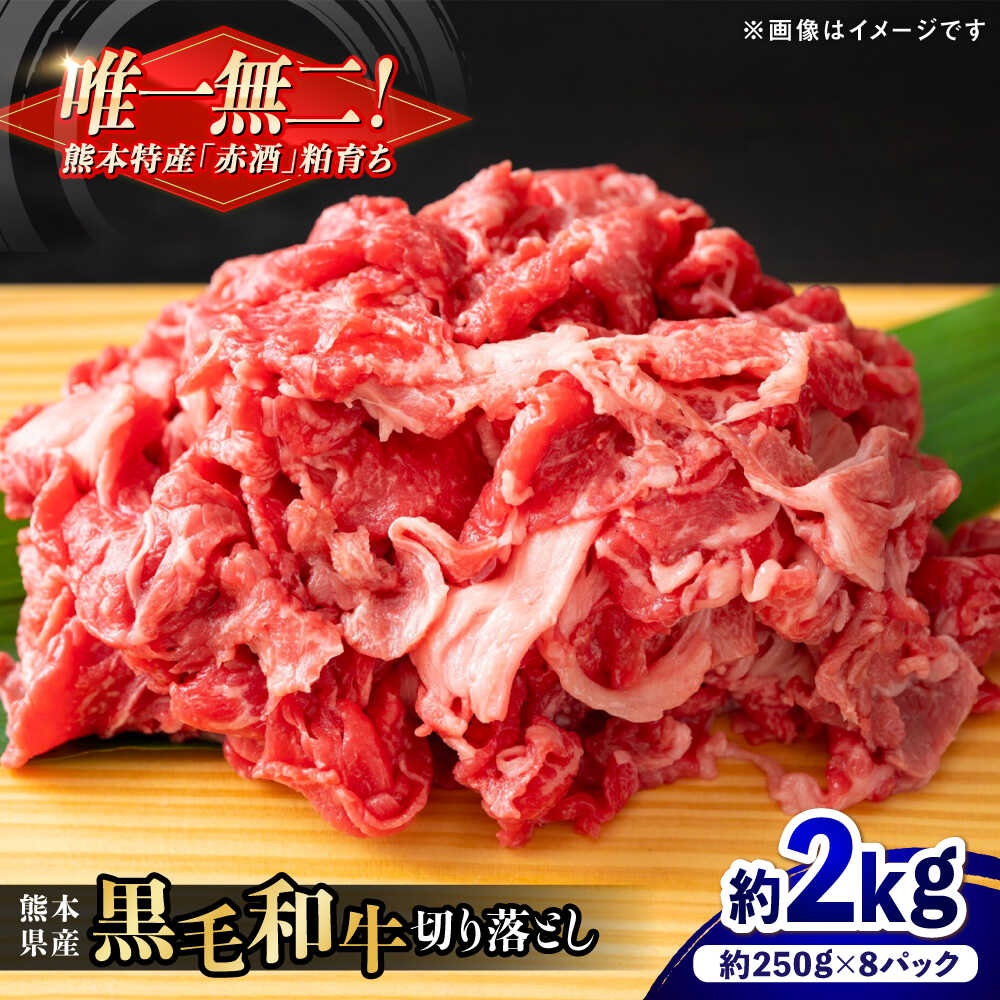 【ふるさと納税】熊本県産 『原田畜産』 黒毛和牛 切り落とし 計約2kg（約250g×8パック） 牛肉 牛【有限会社 九州食肉産業】[AYCN014] 黒毛 和牛 国産 スライス 小分け 牛丼 スタミナ丼 プルコギ丼 肉炒め ハヤシライス カレー 野菜炒め 肉 熊本県 熊本 合志 合志市