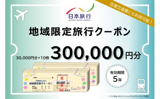 【福井県福井市】日本旅行 地域限定旅行クーポン【300,000円分】[W-158006]