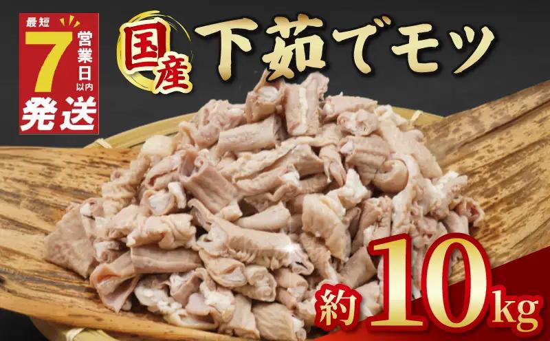 国産 下茹でモツ 約10kg 【 下茹でモツ 】