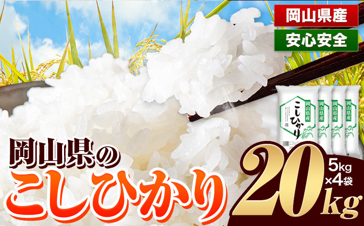 
            97. 令和6年産 岡山県 こしひかり 20kg 5kg×4袋《30日以内に出荷予定(土日祝除く)》
          